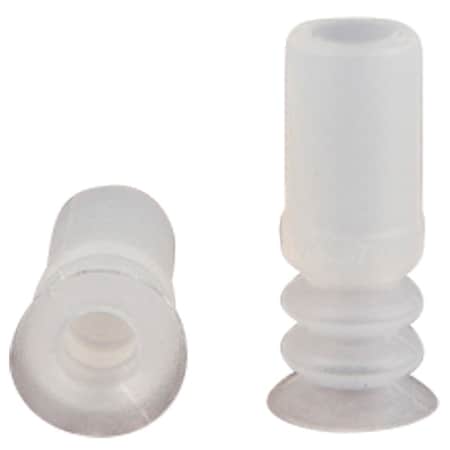 Fipa Bellows vacuum cup diam. 12 mm, Silicone transparent 21.012.079.2-35